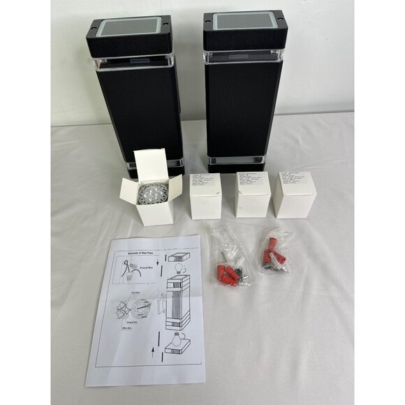 Set of Two Rosykite Dusk To Dawn Outdoor Wall Lights Model ROSY11-2700K - Picture 1 of 12